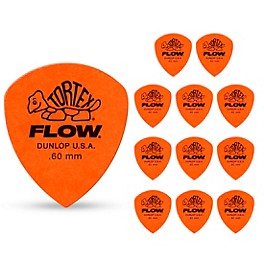 Dunlop Tortex Flow Guitar Picks STD-12/PLYPK .60 mm 12 Pack Dunlop Tortex Flow Guitar Picks STD-12/PLYPK .60 mm 12 Pack