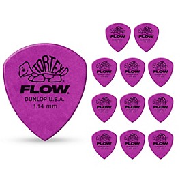 Dunlop Tortex Flow Guitar Picks STD-12/PLYPK .50 mm 12 Pack Dunlop Tortex Flow Guitar Picks STD-12/PLYPK 1.14 mm 12 Pack