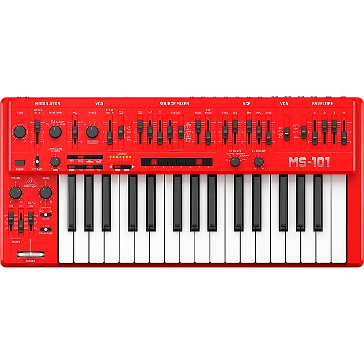 Behringer MS-1 32-Key Analog Synthesizer Red | Guitar Center