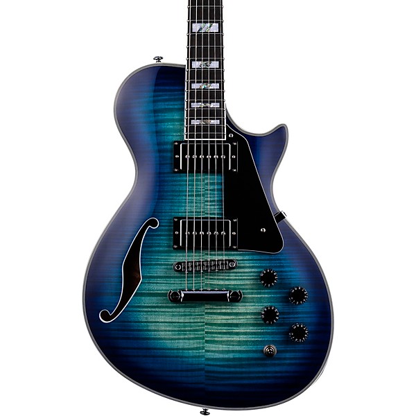 Open Box ESP LTD PS-1000 Electric Guitar Level 1 Transparent Violet Sunburst Black Pickguard