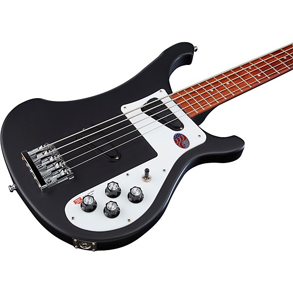 Platinum Rickenbacker 4003S 5-String Bass Matte Black