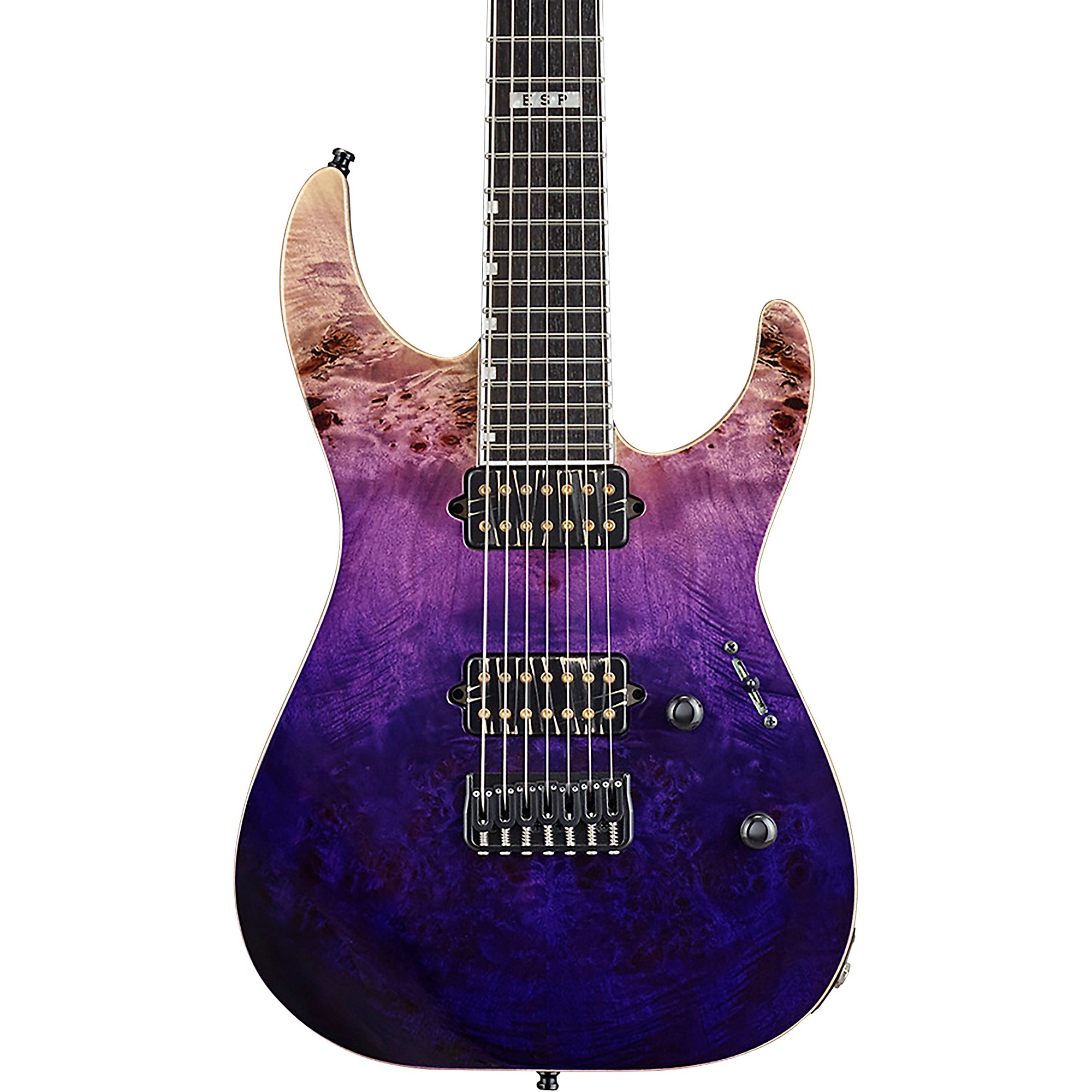 Platinum ESP E-II M-II 7 NT Electric Guitar See-Thru Purple | Guitar 