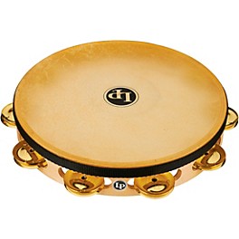 LP PRO Single Row Headed Tambourine 10 in. Brass LP PRO Single Row Headed Tambourine 10 in. Brass