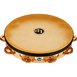 LP PRO Single Row Headed Tambourine 10 in. Brass LP PRO Single Row Headed Tambourine 10 in. Bronze