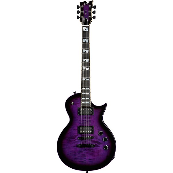 ESP USA Eclipse Electric Guitar Dark Purple Sunburst