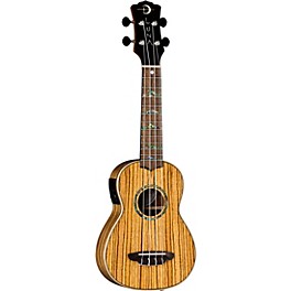 Luna High Tide Zebrawood Acoustic-Electric Ukulele Satin Natural