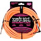 Ernie Ball 18' Straight to Angle Braided Instrument Cable Neon Orange thumbnail