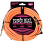 Ernie Ball 10' Straight to Angle Braided Instrument Cable Neon Orange thumbnail