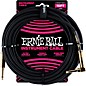 Ernie Ball 10' Straight to Angle Braided Instrument Cable Black/Black thumbnail