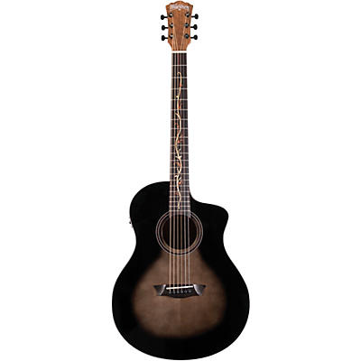 Washburn Bella Tono Vite S9v Studio Acoustic-Electric Guitar Transparent Charcoal Burst for sale