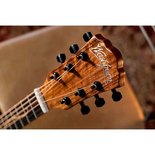 Washburn Bella Tono Vite S9V Studio Acoustic-Electric Guitar Transparent Charcoal Burst