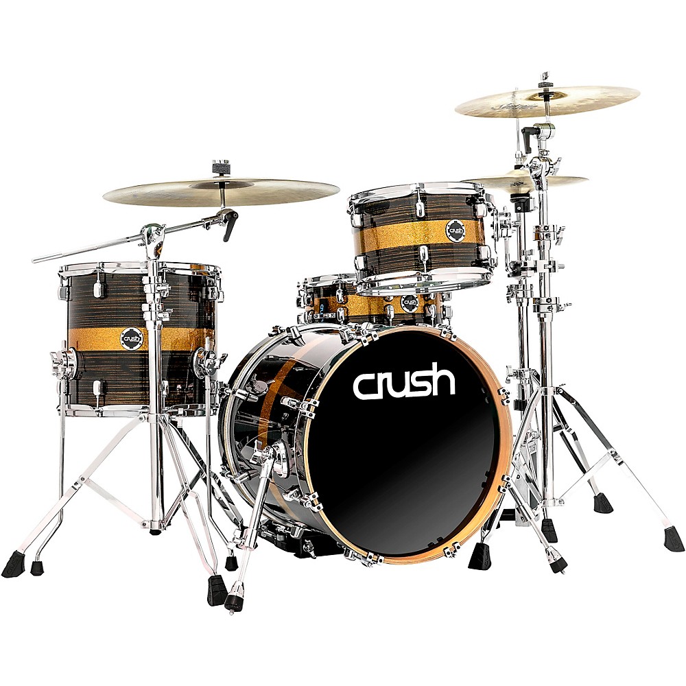 Crush Drums & Percussion Sublime St Maple 3-Piece Shell Pack With 18 In. Bass Drum Gold Crush