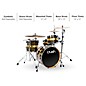 Crush Drums & Percussion Sublime ST Maple 3-Piece Shell Pack with 20 in. Bass Drum Gold Crush