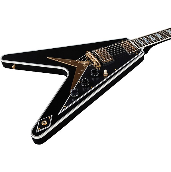 Gibson Custom Flying V Custom Electric Guitar Ebony