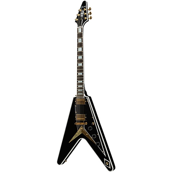 Gibson Custom Flying V Custom Electric Guitar Ebony