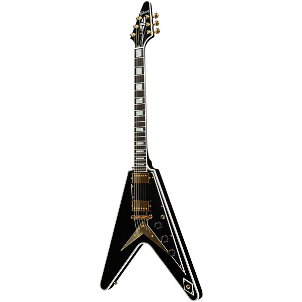 Gibson Custom Flying V Custom Electric Guitar Ebony