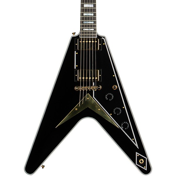 Gibson Custom Flying V Custom Electric Guitar Ebony