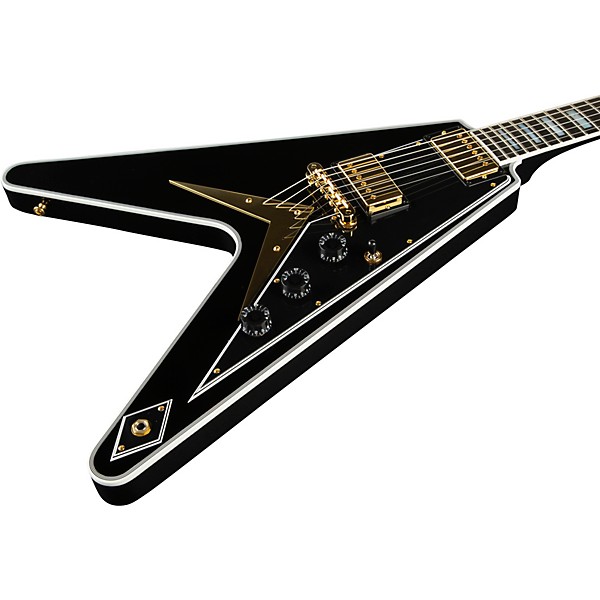 Gibson Custom Flying V Custom Electric Guitar Ebony