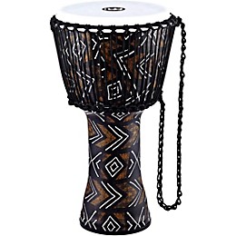 MEINL Travel Series Djembe with Synthetic Head in Kanga Sarong Finish 12 in.