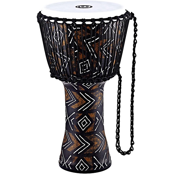 MEINL Travel Series Djembe with Synthetic Head in Kanga Sarong Finish 12 in.