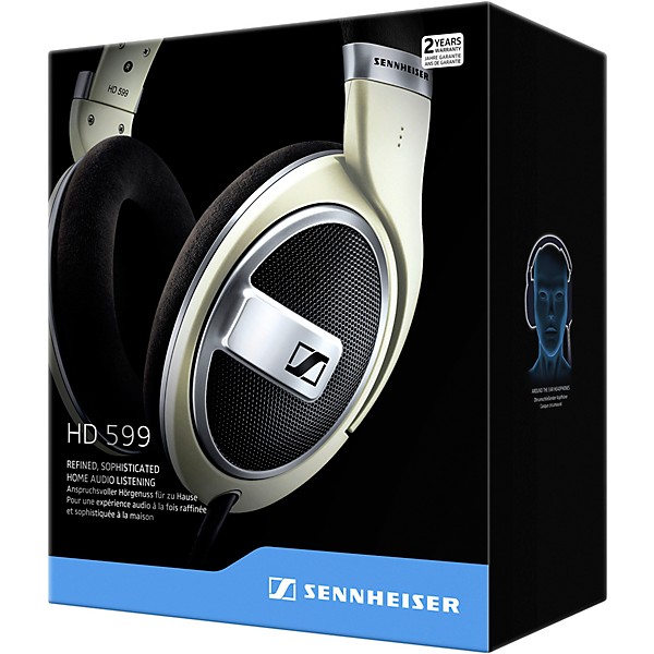 Sennheiser HD 599 Open-Back Headphones Matte Ivory | Guitar Center