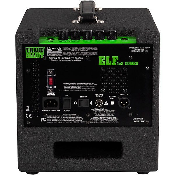 Open Box Trace Elliot ELF 200W 1X8 Bass Combo Amp Level 1 Black