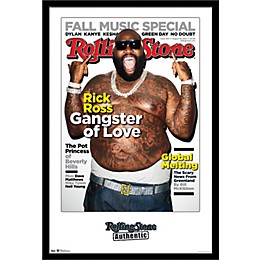 Trends International Rolling Stone - Rick Ross 12 Poster Framed Black