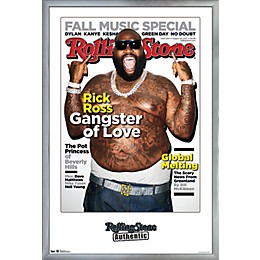 Trends International Rolling Stone - Rick Ross 12 Poster Framed Silver