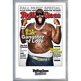 Trends International Rolling Stone - Rick Ross 12 P... Trends International Rolling Stone - Rick Ross 12 Poster Framed Silver