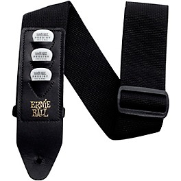 Ernie Ball Pickholder Guitar Strap Black 2 in.