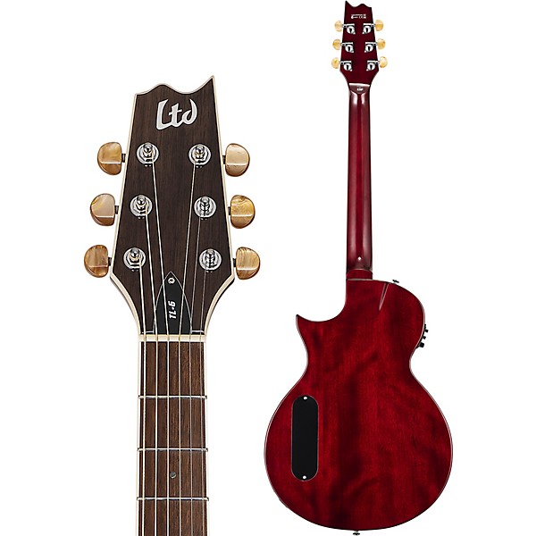 ESP LTD TL-6 Thinline Acoustic-Electric Guitar Wine Red