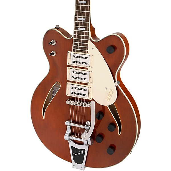 Gretsch Guitars G2627T Streamliner Center Block 3-Pickup Cateye With Bigsby Electric Guitar Single Barrel Stain