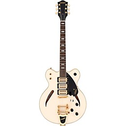 Gretsch Guitars G2627T Streamliner Center Block 3-Pickup Cateye With Bigsby Electric Guitar Vintage White