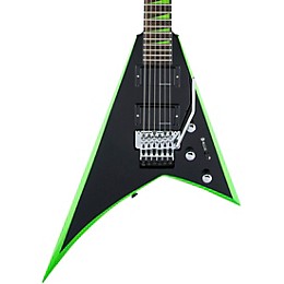 Jackson X Series Rhoads RRX24 Electric Guitar Black with Neon Green Bevels