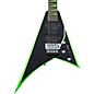 Jackson X Series Rhoads RRX24 Electric Guitar Black with Neon Green Bevels thumbnail