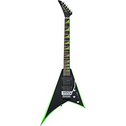 Jackson X Series Rhoads RRX24 Electric Guitar Black with Neon Green Bevels