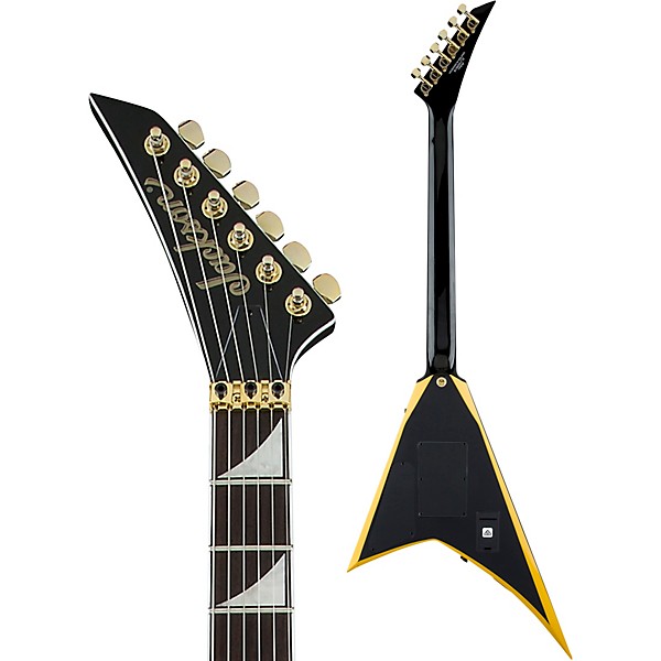 Open Box Jackson X Series Rhoads RRX24 Electric Guitar Level 1 Black with Yellow Bevels