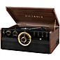 Open Box Victrola 6-in-1 Wood Empire Mid Century Modern Bluetooth Record Player with 3-Speed Turntable, CD, Cassette Player and Radio Level 1 Espresso thumbnail