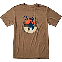 Fender Sunset Spirit T-Shirt Small Olive