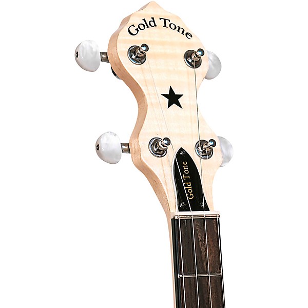 Gold Tone Cripple Creek Bob Carlin Banjo with Gig Bag Gloss Natural