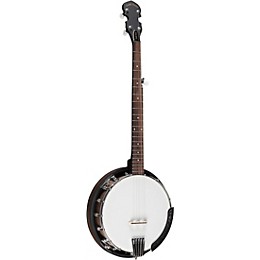 Gold Tone Cripple Creek CC-50RP/L Left-Handed Resonator Banjo With Planetary Tuners and Gig Bag Vintage Brown