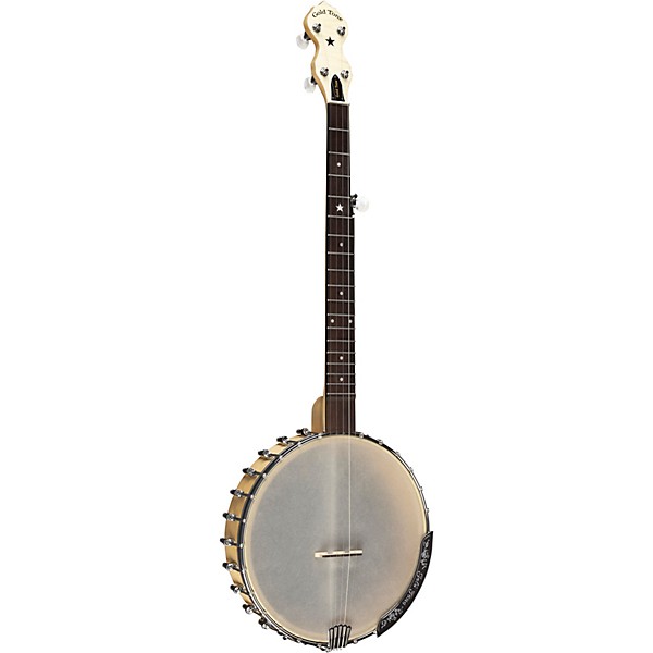 Gold Tone Bob Carlin Signature Series Left-Handed 12" Clawhammer Banjo For Left Hand Players Gloss Natural