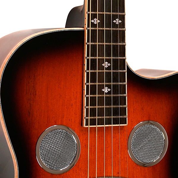 Gold Tone PBR-CA Paul Beard Signature-Series Roundneck Resonator Guitar with Cutaway Tobacco Sunburst