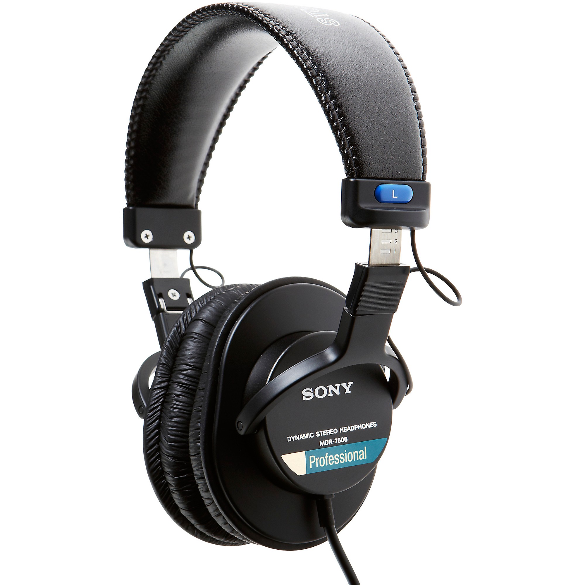 DJミキサー専用 SONY MDR-7506 LEFT カーブ Sony MDR-7506 Professional Closed-Back Headphones with FREE