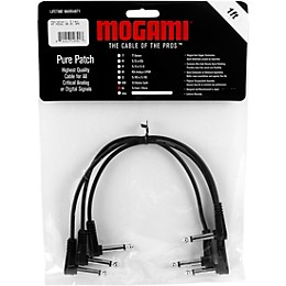 Mogami Pure Patch Pedal/Effects Cables 3-Pack 1 ft.