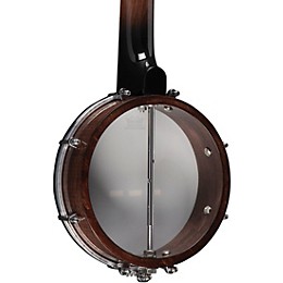 Gold Tone Left-Handed Plucky Traveler Banjo with Gig Bag Vintage Brown