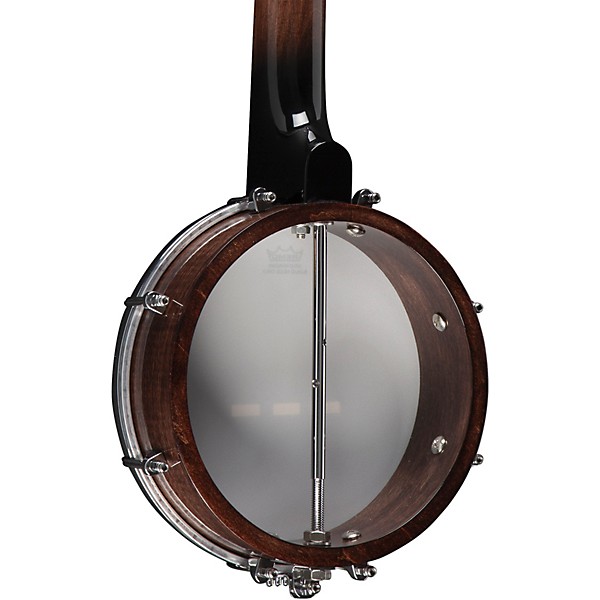 Gold Tone Left-Handed Plucky Traveler Banjo with Gig Bag Vintage Brown