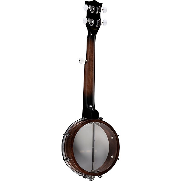Gold Tone Left-Handed Plucky Traveler Banjo with Gig Bag Vintage Brown