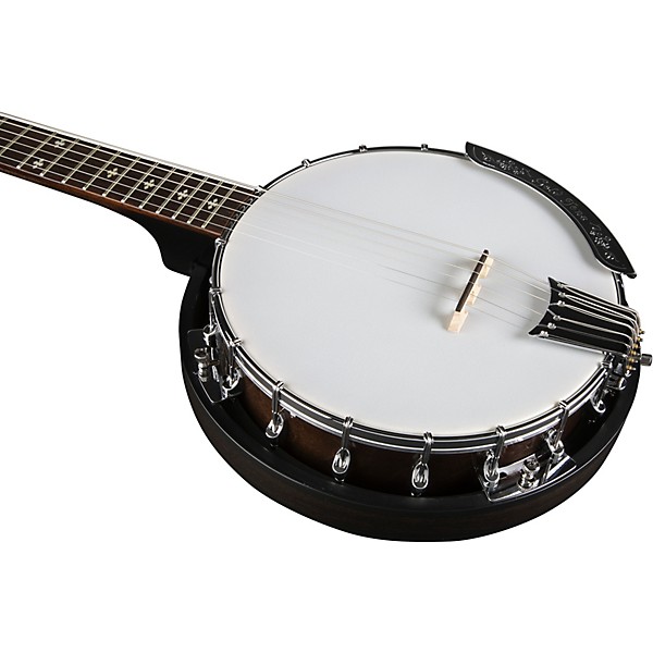 Gold Tone CC-Banjitar/L Left-Handed Cripple Creek Banjitar Vintage Brown