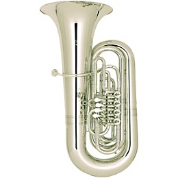 Miraphone Hagen 496 Series 4-Valve 5/4 BBb Tuba Yellow Brass Silver